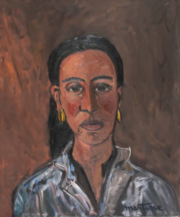 Martine Martine, Autoportrait songeur, 1972