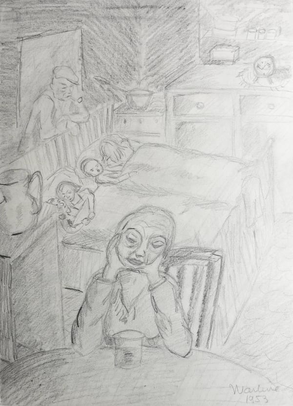 Martine Martine, Scène d'intérieur. Saint-Avertin, 1992