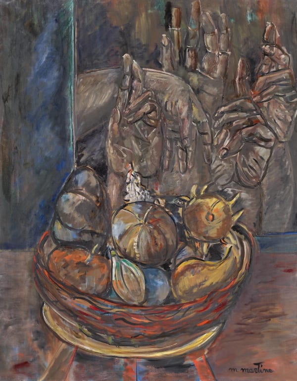 Martine Martine, Grande Corbeille aux mains, 2001