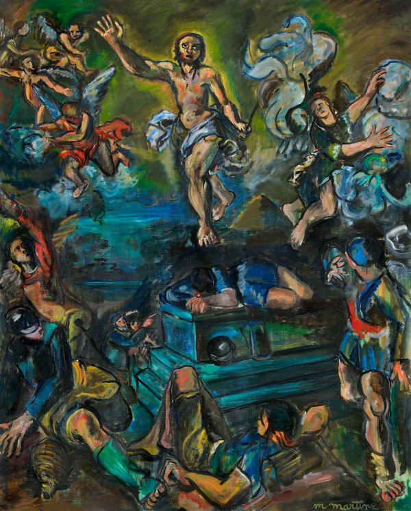Martine Martine, La Résurrection (d'après Carrache), 1994