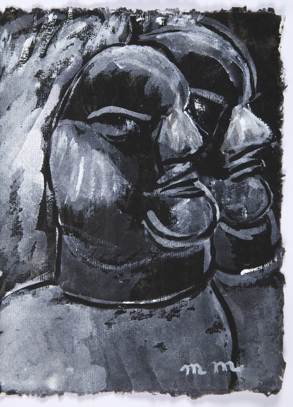 Martine Martine, Balzac, carnet Mémoires X, feuille 18 (non encadrée), 2016