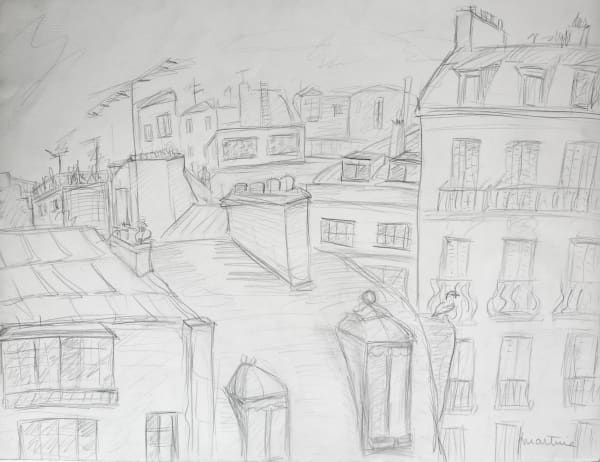 Martine Martine, En face de l'atelier Longchamp II, 1980