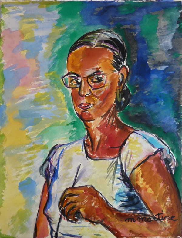 Martine Martine, Autoportrait peignant III, 1986 ca