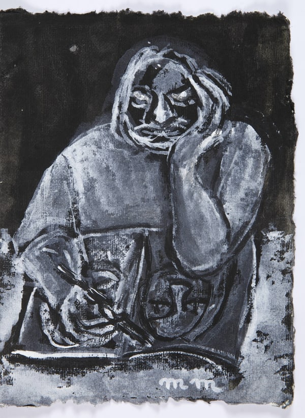 Martine Martine, Balzac, carnet Mémoires X, feuille 33 (non encadrée), 2016