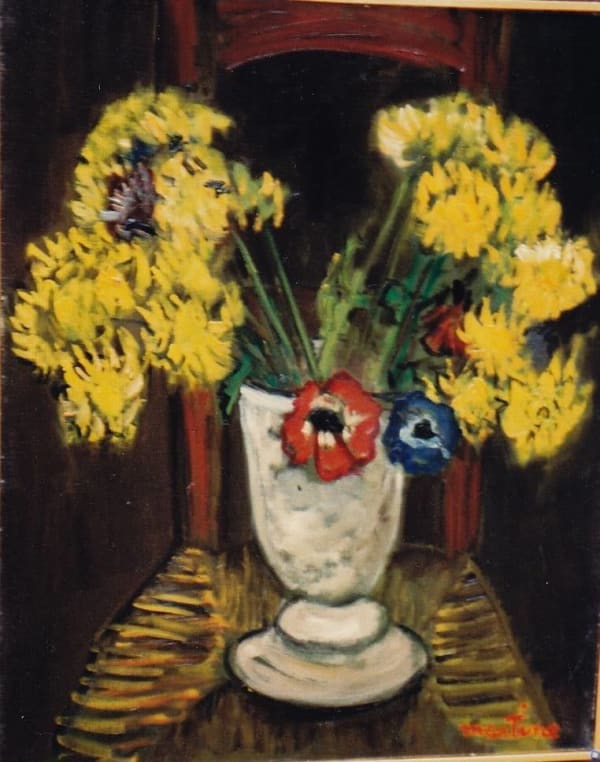 Martine Martine, Bouquet jaune aux anémones II, 1972