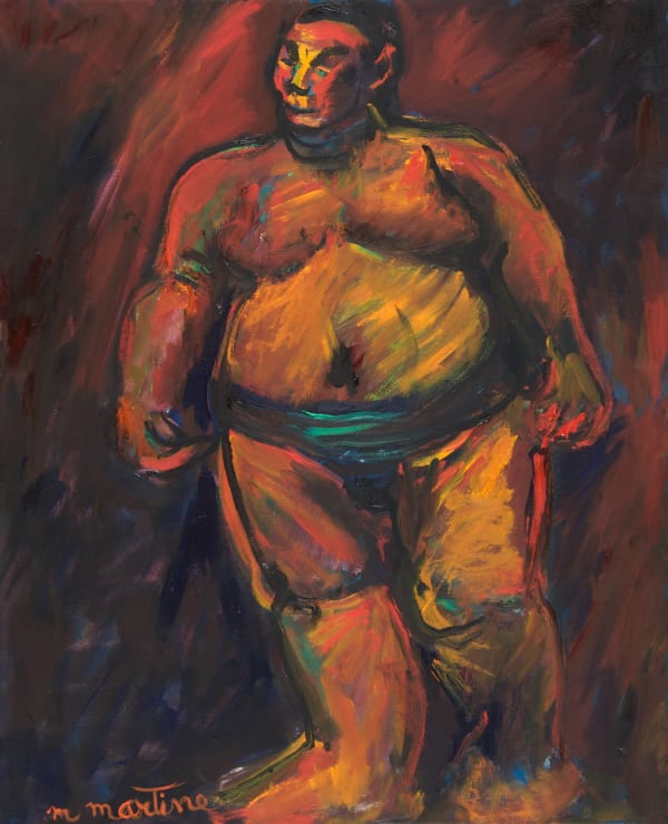 Martine Martine, Sumo moyen sur fond rouge, 2009