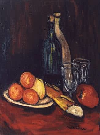 Martine Martine, Bouteilles, Pain, Fruits, 1979