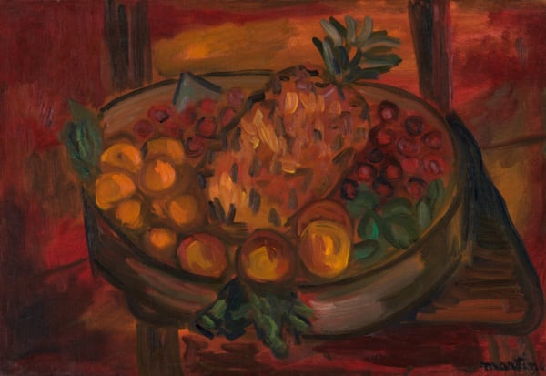 Martine Martine, Corbeille de fruits à l'ananas I, 1970