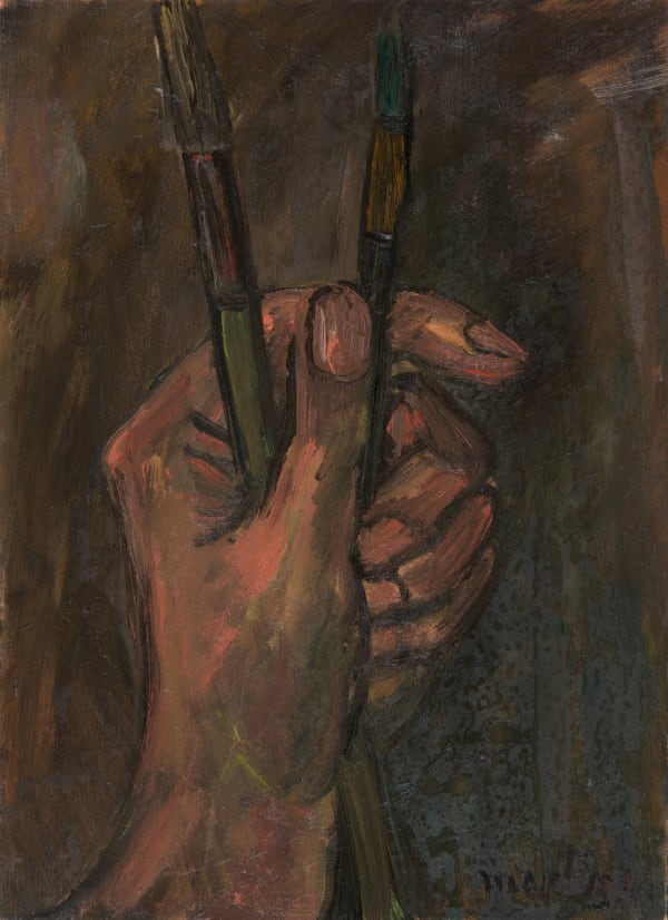 Martine Martine, Main aux deux pinceaux, 1974