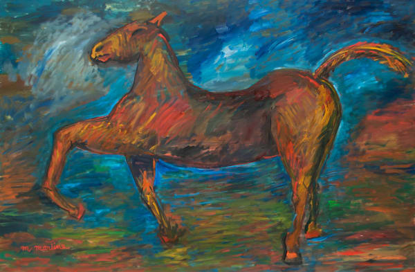 Martine Martine, Grand Cheval de profil, 2010
