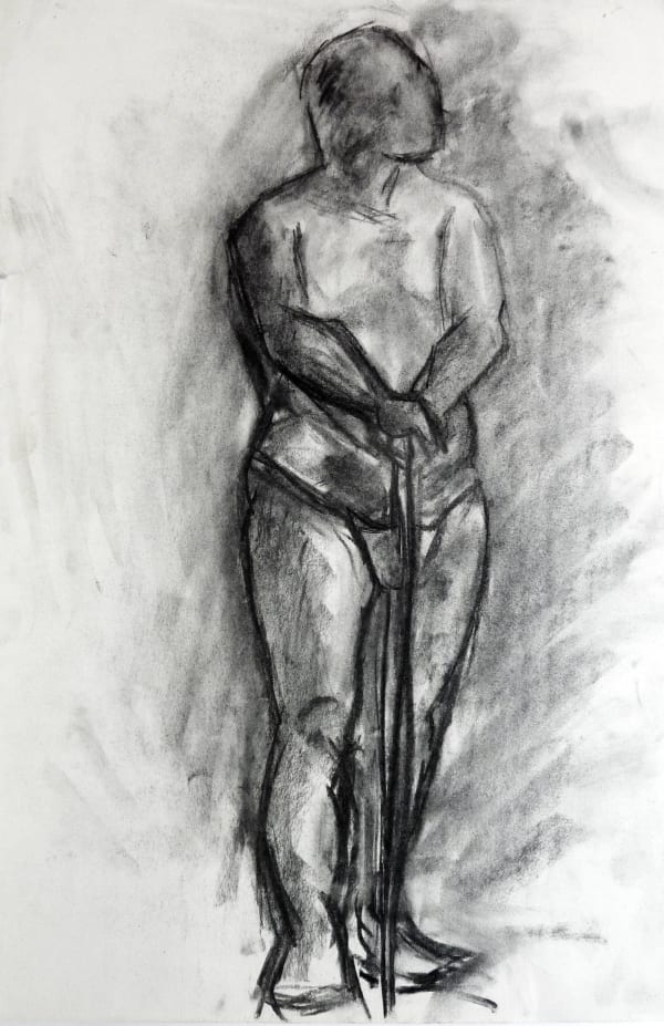 Martine Martine, Nu debout III (verso), Nu debout IV (recto), 1950 ca