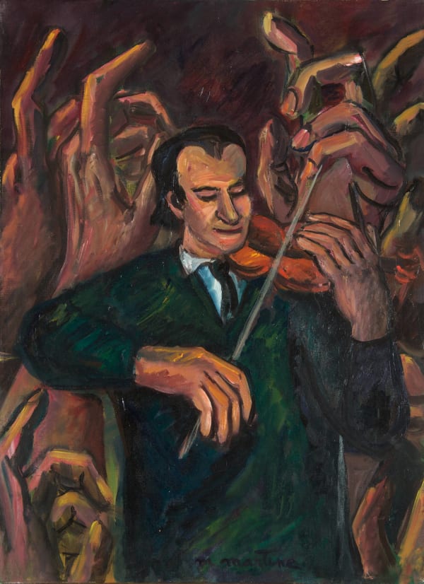 Martine Martine, Edward Wulfson aux mains I, 1989