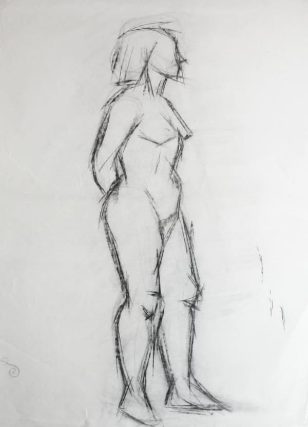 Martine Martine, Nu féminin debout de profil I, 1950 ca