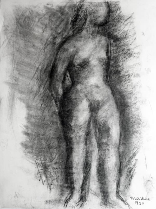 Martine Martine, Nu féminin debout XI, 1950