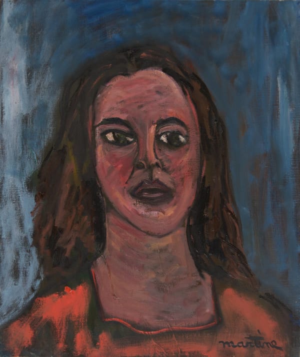 Martine Martine, Jeune Fille à la robe rouge II, 1974