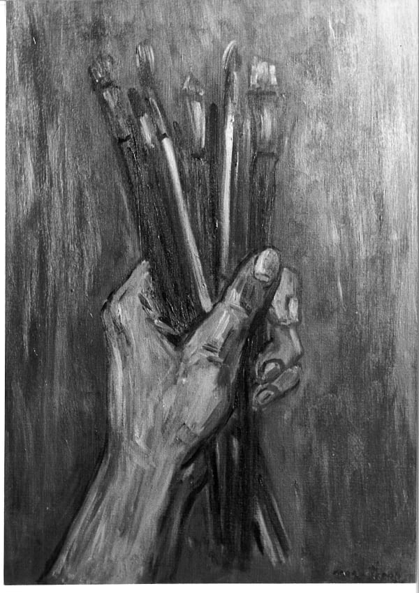 Martine Martine, La Poignée de pinceaux, 1973