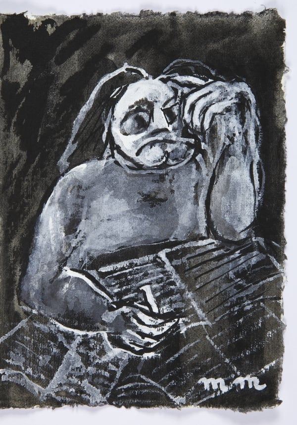 Martine Martine, Balzac, carnet Mémoires X, feuille 35 (non encadrée), 2016