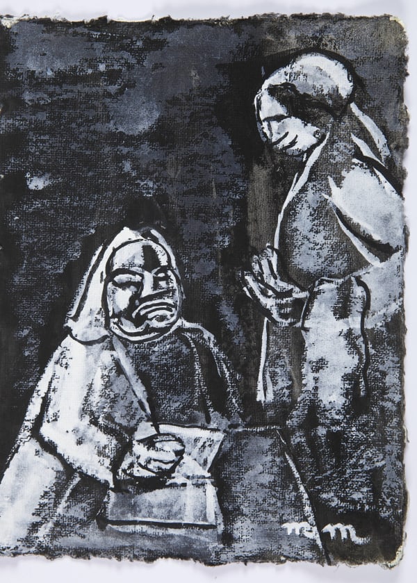 Martine Martine, Balzac, carnet Mémoires X, feuille 24 (non encadrée), 2016