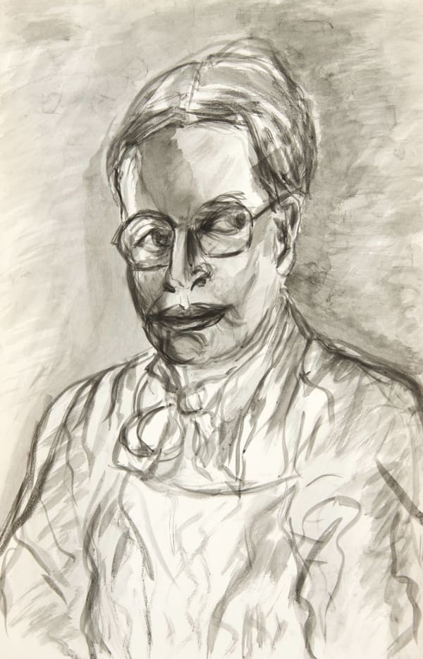 Martine Martine, Autoportrait à la lavallière, 1982