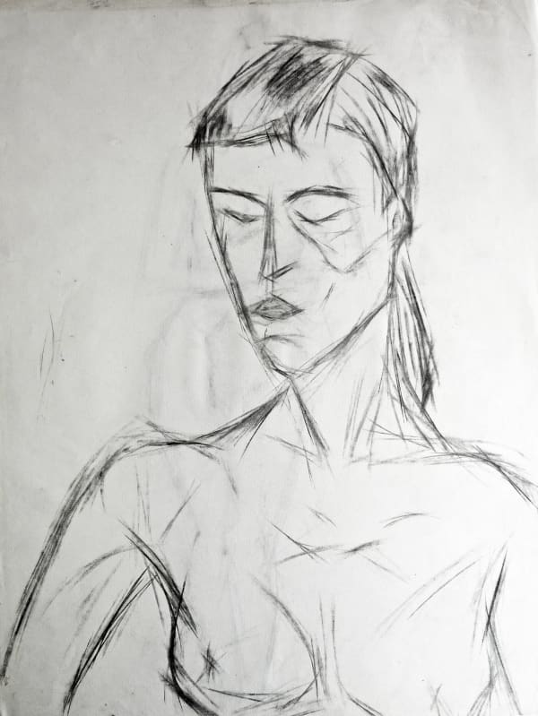 Martine Martine, Buste féminin (recto/verso), 1950 ca