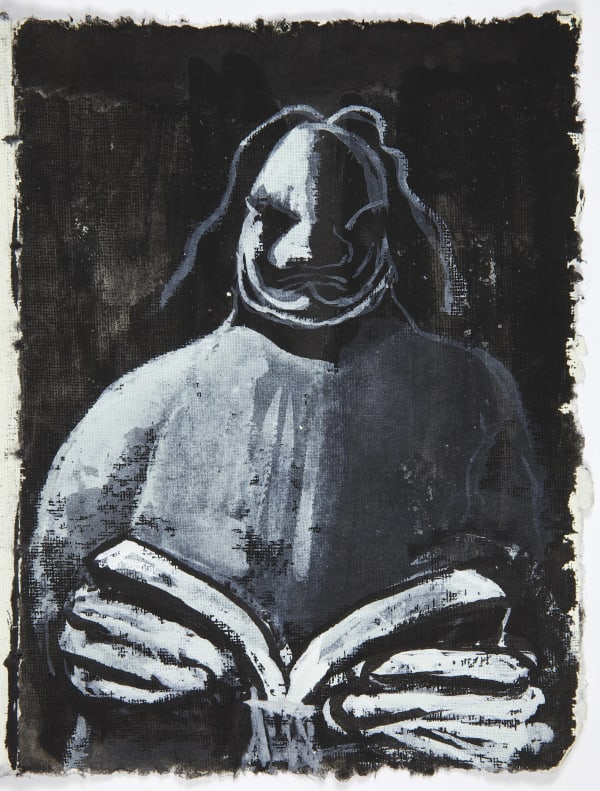 Martine Martine, Mémoires X, feuille 1 - encadrée individuellement, 2016