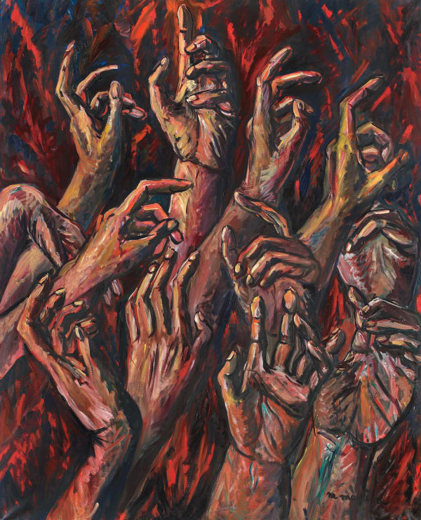 Martine Martine, Grandes Mains rouges II, 1985