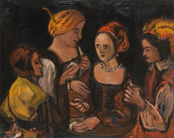 Martine Martine, Le Tricheur à l'as de carreau (d'après La Tour), 1975