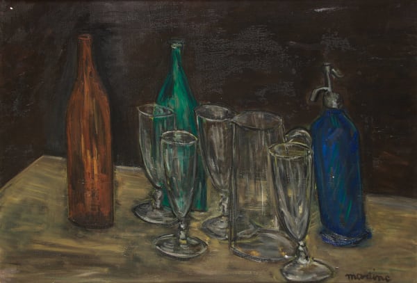 Martine Martine, Verres, Bouteilles et Siphon, 1975