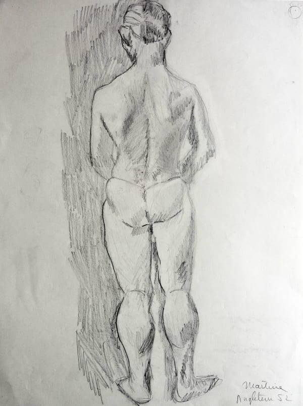 Martine Martine, Nu masculin de dos IV, 1952