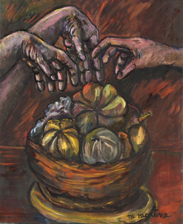 Martine Martine, Corbeille avec mains III, 2001