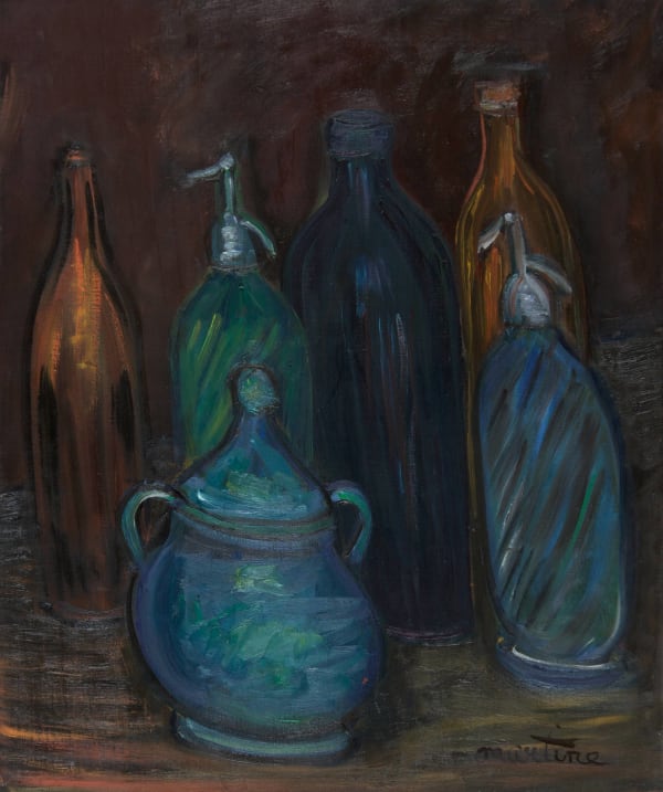 Martine Martine, Pot bleu aux bouteilles, 1971