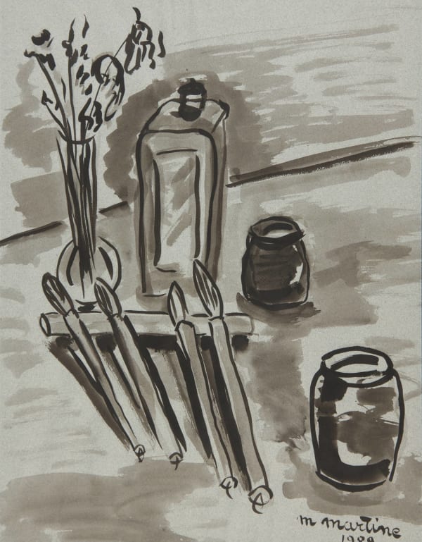 Martine Martine, Les Pinceaux japonais à la bouteille d'encre, 1989