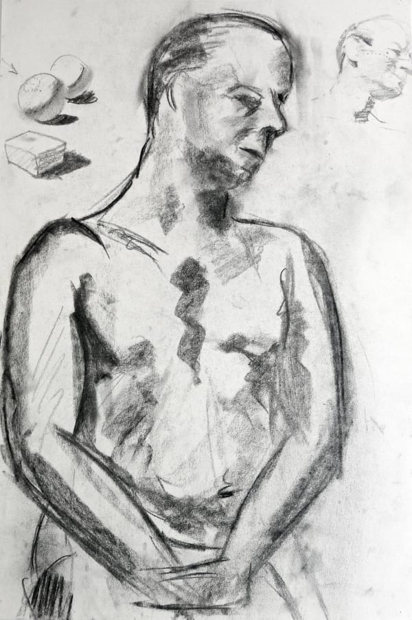 Martine Martine, Buste d'homme, 1950 ca