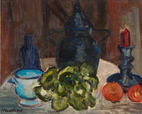 Martine Martine, Nature morte à la bougie rouge, 1970