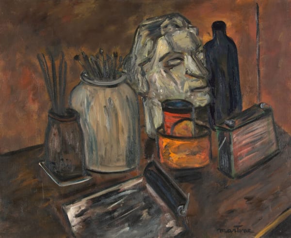 Martine Martine, Nature morte au rouleau à encrer, 1979
