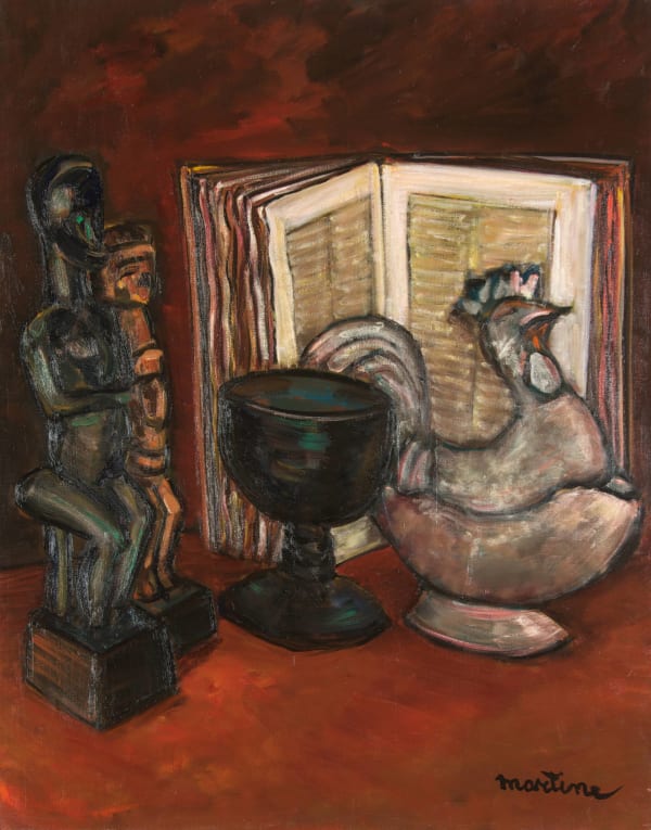 Martine Martine, Nature morte au coq, 1974