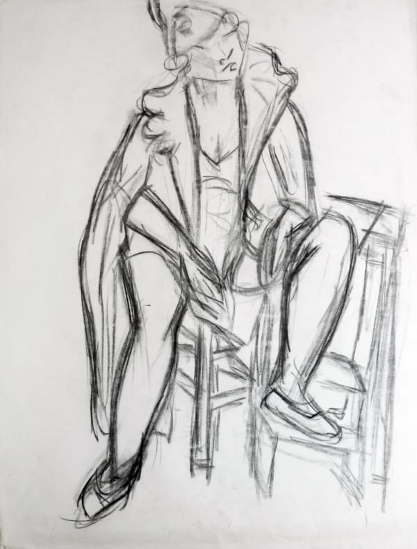 Martine Martine, Personnage assis I, 1950 ca