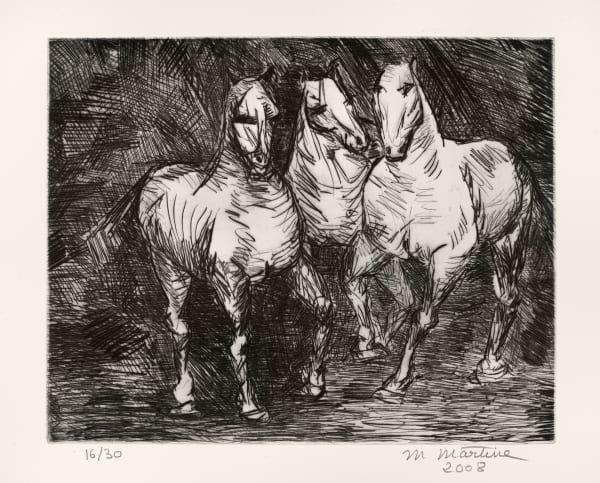 Martine Martine, Les Trois Chevaux de face, 2007