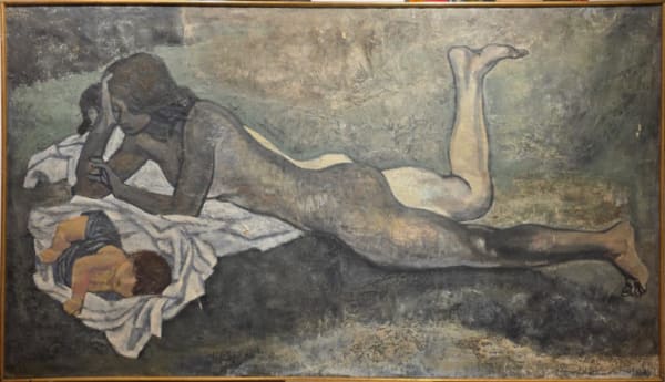 Joan Barbarà, Retrato de Pamen Trenkle y Tristán Barbarà, 1950s