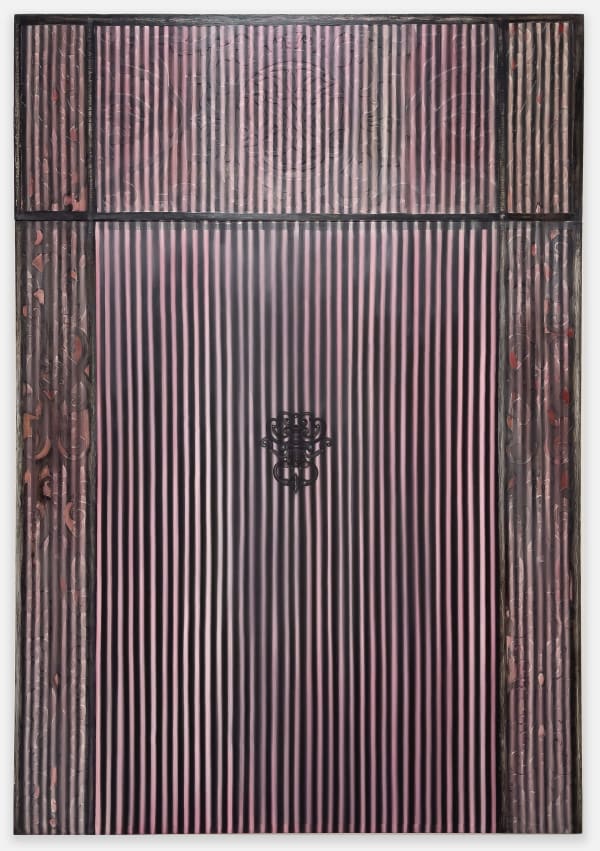 Ross Bleckner Before and After Being Young, 1987 oil on linen 304.8 x 213.36 cm 120 x 84 in