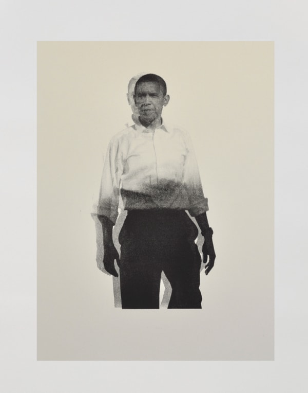 Nicola Green Change, Noir, 2010 two colour silkscreen print with water-based ink on cotton paper 133.5 x 102 cm 52 1/2 x 40 1/8 in