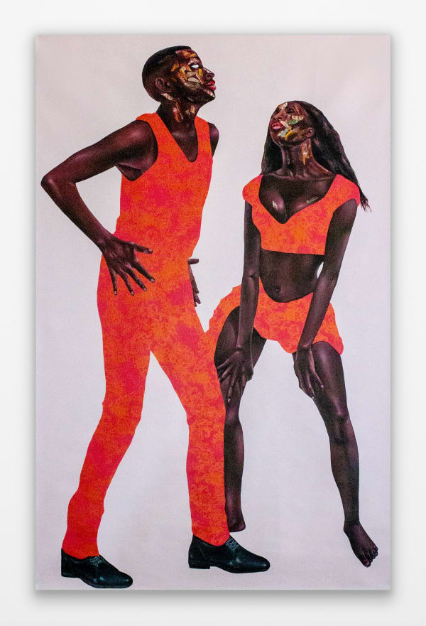 Emmanuel Taku Sensous Flow, 2022 acrylic on canvas 208 x 158 x 4 cm 81 7/8 x 62 1/4 x 1 5/8 in