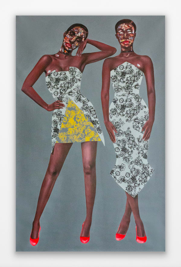 Emmanuel Taku Lithe Diamond, 2022 acrylic on canvas 200 x 127 cm 78 3/4 x 50 in