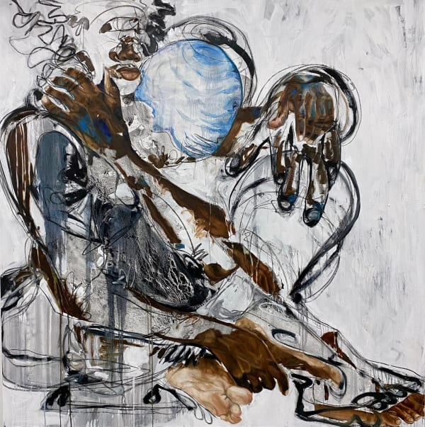 Khari Turner Untitled, 2023 mixed media on canvas 183 x 183 cm 72 x 72 in