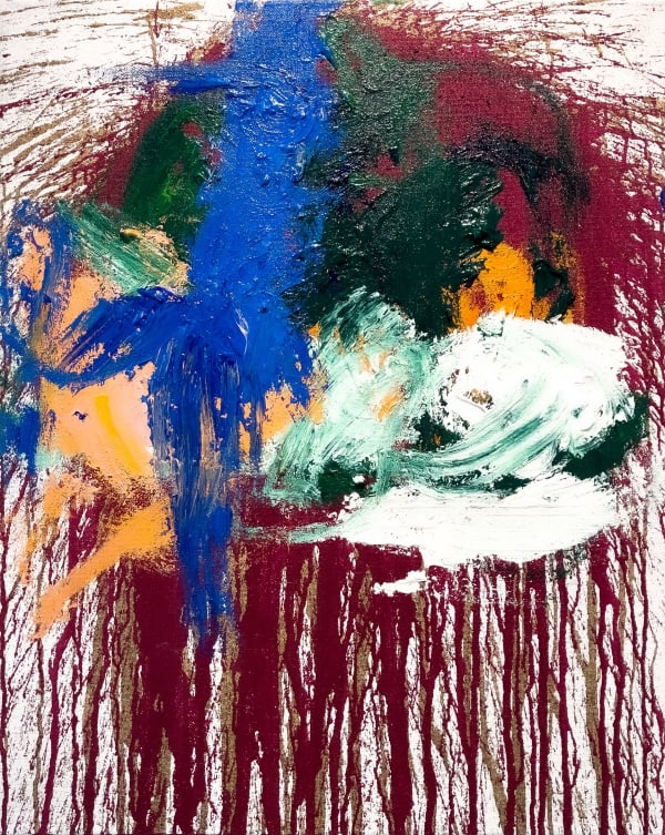 Hermann Nitsch K_05_20, 2020 acrylic on canvas 100 x 80 cm 39 37/100 x 31 1/2 inches