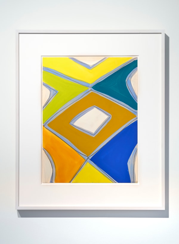 Marina Adams 16x12_216, 2023 gouache and crayon on Arches aquarelle 40.6 x 30.5 cm 16 x 12 in framed: 48.5 x 58.5 x 4 cm