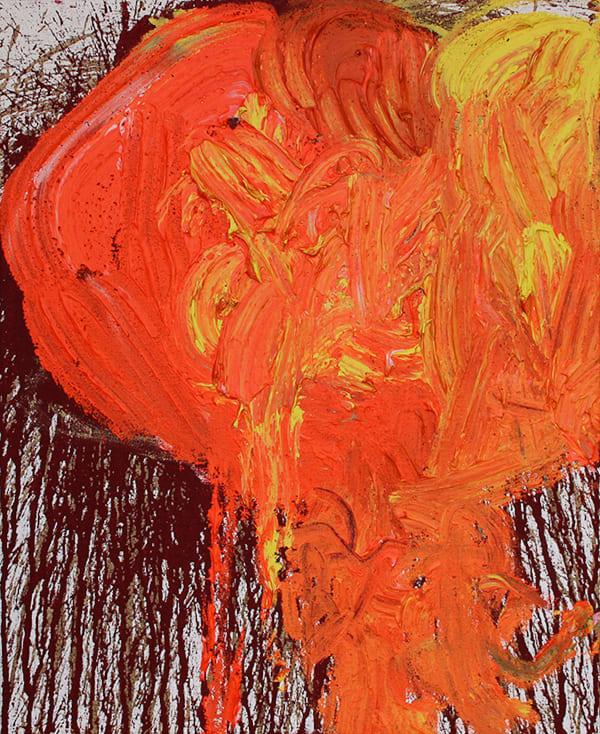 Hermann Nitsch K_16_20, 2020 acrylic on canvas 100 x 80 cm 39 3/8 x 31 1/2 in