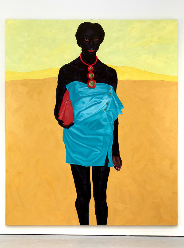 Kwesi Botchway Walking Gold, 2021 oil on canvas 240 x 200 cm 94 1/2 x 78 3/4 in