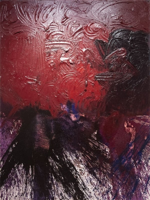 Hermann Nitsch HF_35_18, 2018 acrylic on canvas 200 x 150 cm 78 37/50 x 59 3/50 inches