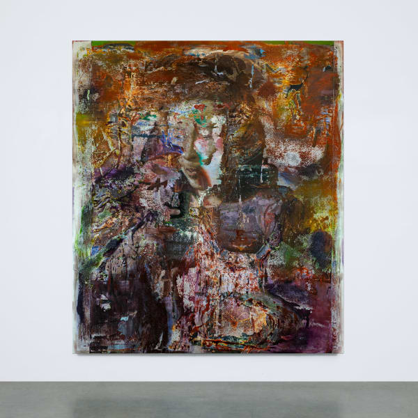 Æmen Ededéen Mother (Beyond Good and Evil), 2015-25 Mixed media with glass beads on canvas 193 x 167.6 cm 76 x 66 in